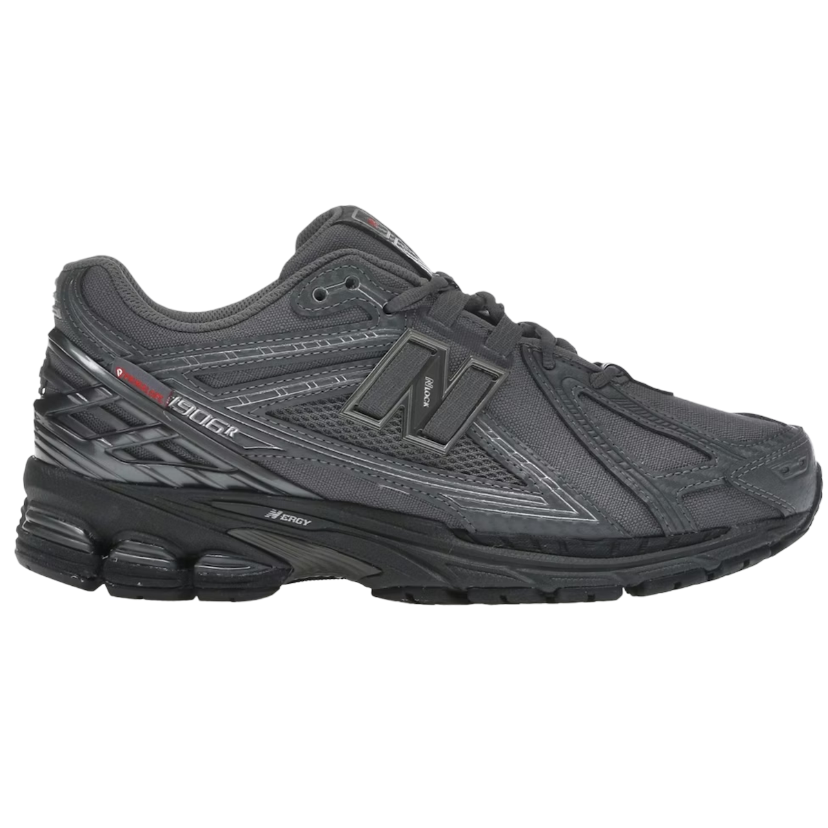 New Balance 1906r Primaloft Castlerock Black Metallic Silver Metallic - Sort  36