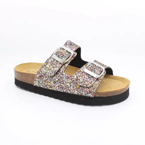 Bella Moda Glitter Top S25312t 042 – Multi, kun 400 DKK!