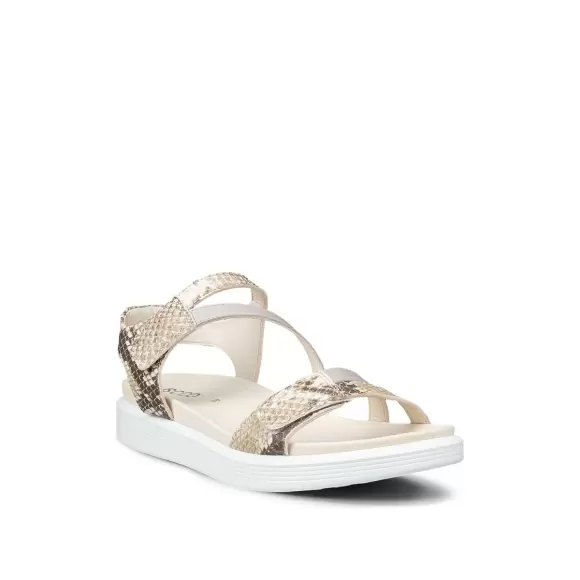 Ecco Soft Sandal Strap 238803 61651 - PYTHON/PURE Female 38