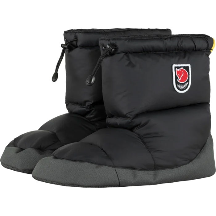 Fjallraven Expedition Down Booties - Sort Hjemmesko på Tilbud