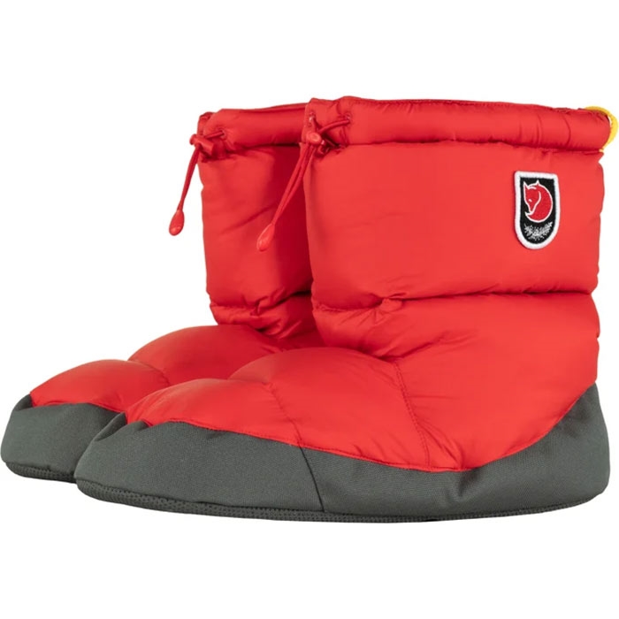 Fjallraven Expedition Down Booties - Røde Hjemmesko Tilbud