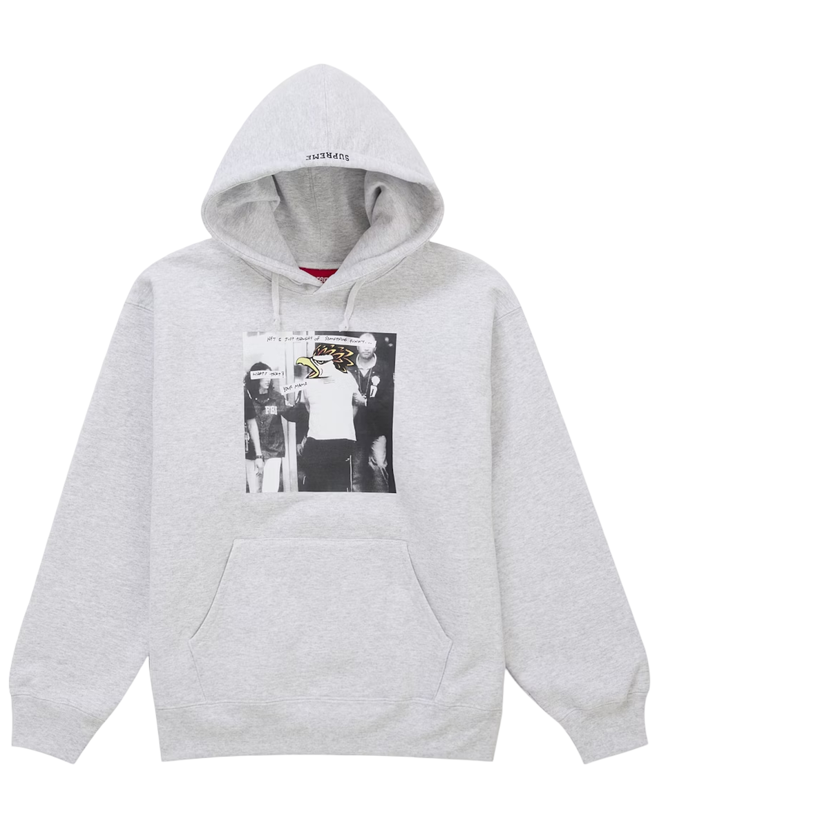 Supreme Antihero Hooded Sweatee Shirt Fw25 Ash Grey -   S