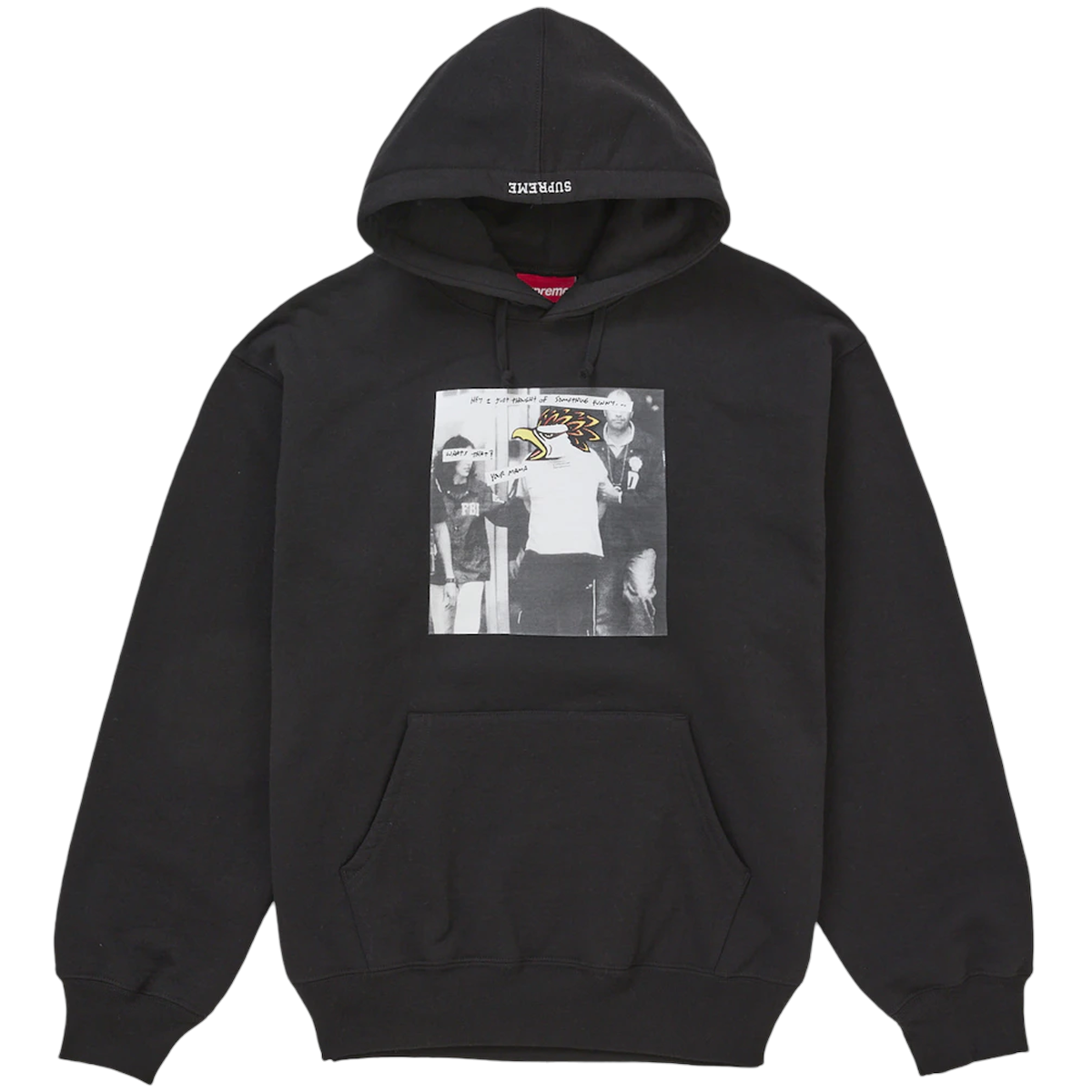 Supreme Antihero Hooded Sweatee Shirt Fw25 Black - Sort  S