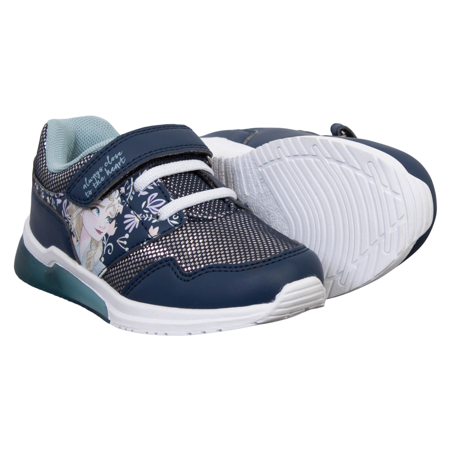 Disney Frozen Pige Sneakers Blink Navy Turkisblå - Navy/Turkisblå  32