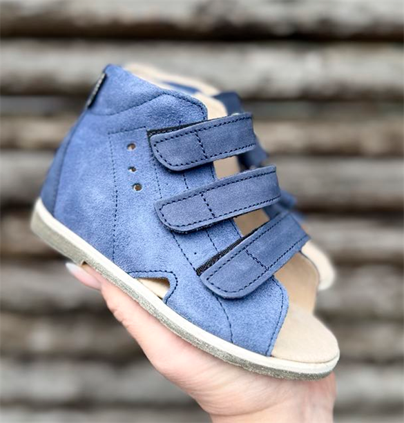Aurelka Sandal Navy Blå Sandal Med Ekstra Støtte -