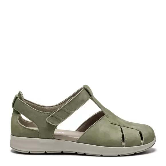 New Feet 221 1560 - NUBUCK GRØN Female 43
