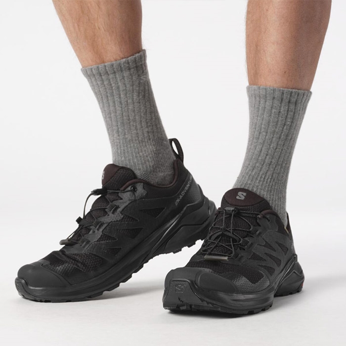 Salomon Adventure Gtx Herre Mænd Black Black Vandresko - Sort  UK 7,5