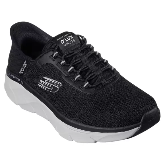 Skechers Lux Walker Rezinate 232446 Bkgy - Sort Male 42