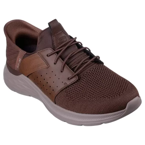 Skechers Mens Garner Slip Ins 210803 Acdb - BROWN Male 41