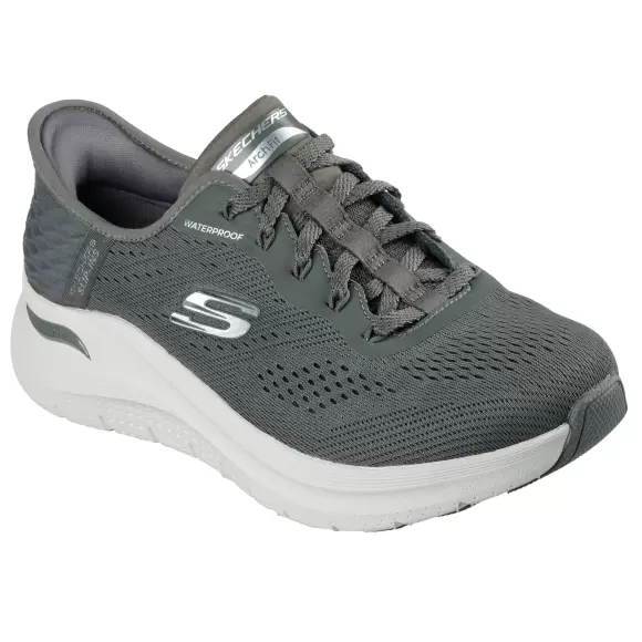 Skechers Arch Fit 150337 Olivgrøn - Komfortabelt Tilbud!