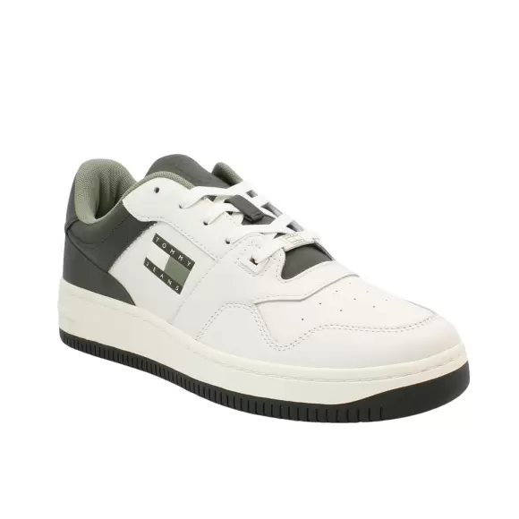 Tommy Hilfiger Basket Leather Em0em01434 Mrh - Grøn Male 44