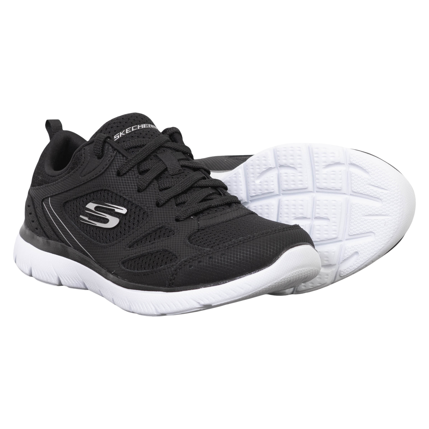 Skechers Summits Suited Dame Sneakers Bkw - BKW  41