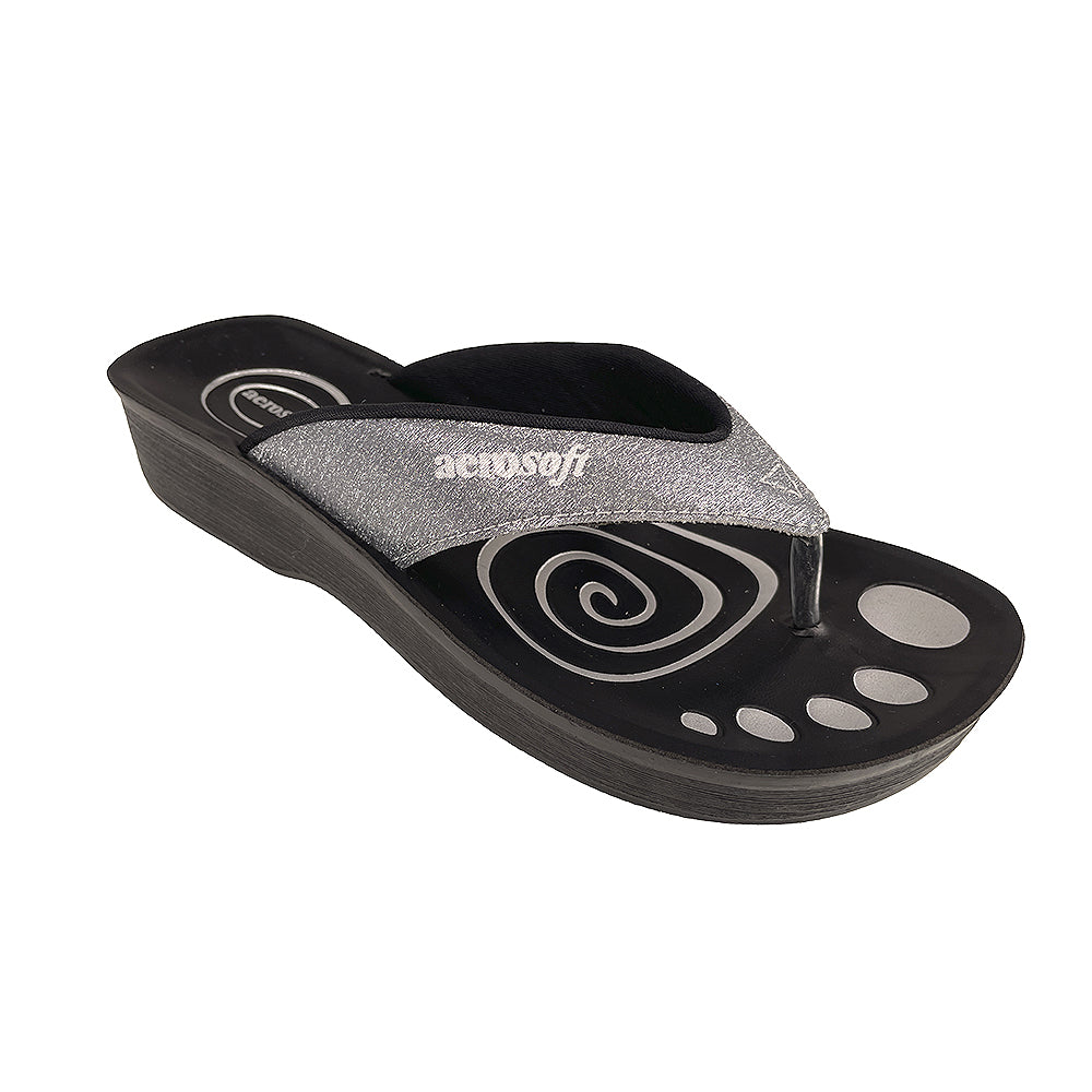 Sandaler Aerosoft Model 825 Glimmer Sølv -   36
