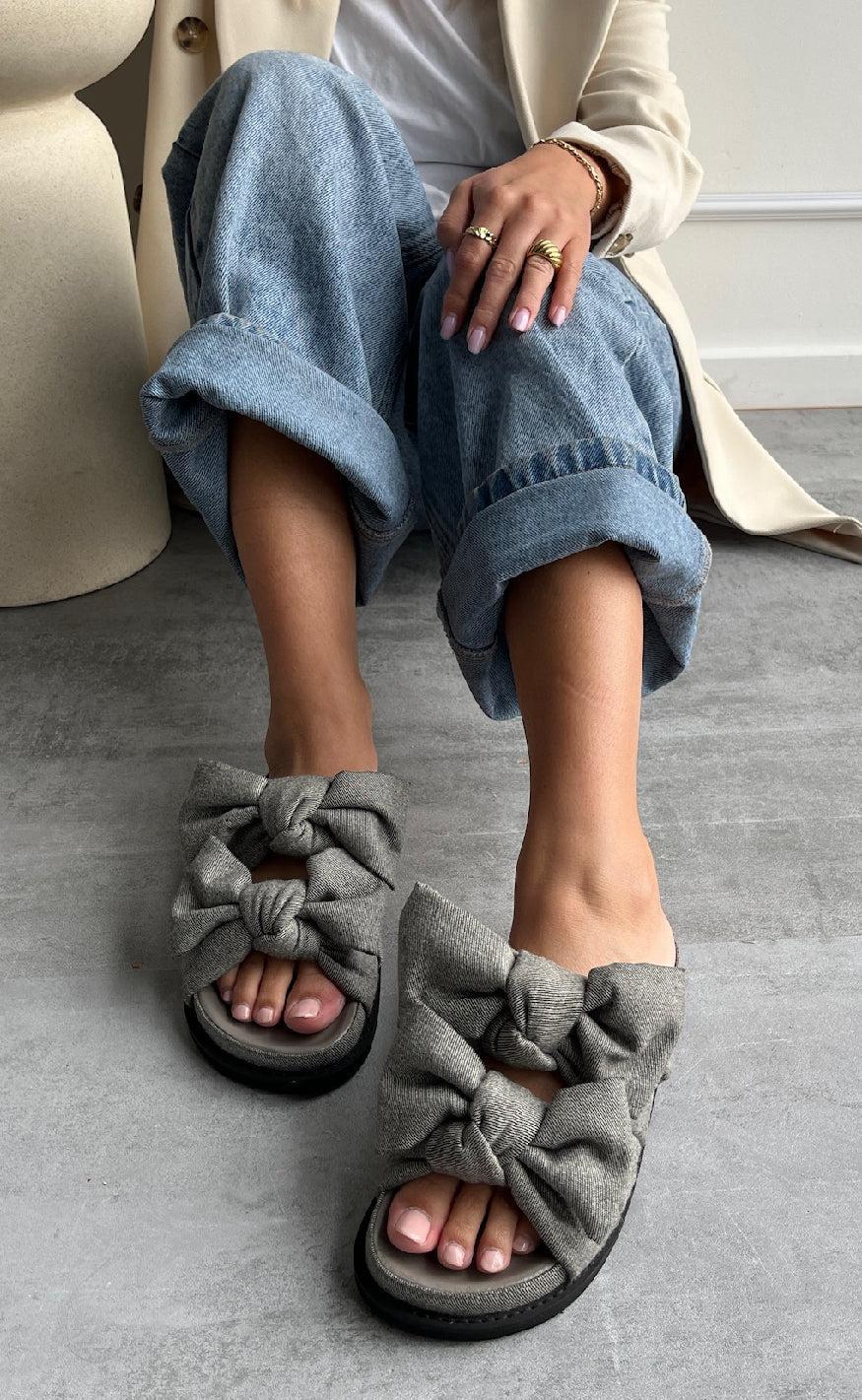 Copenhagen Shoes Sandaler Summer Dream Denim Grey Denim - 0741 Grå DENIM  36