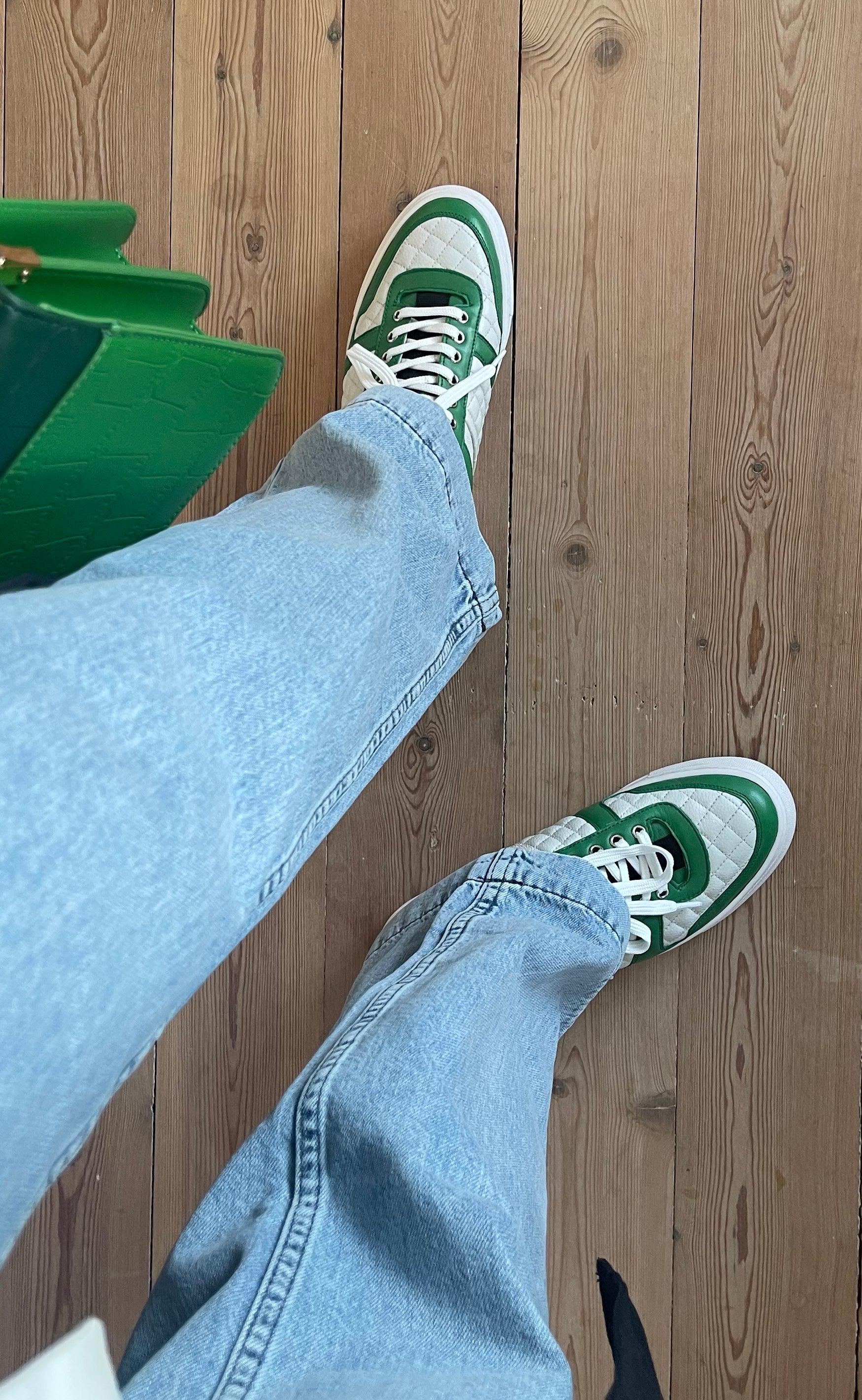 Copenhagen Shoes Sneaker Paris Walk Green White - Hvid  36