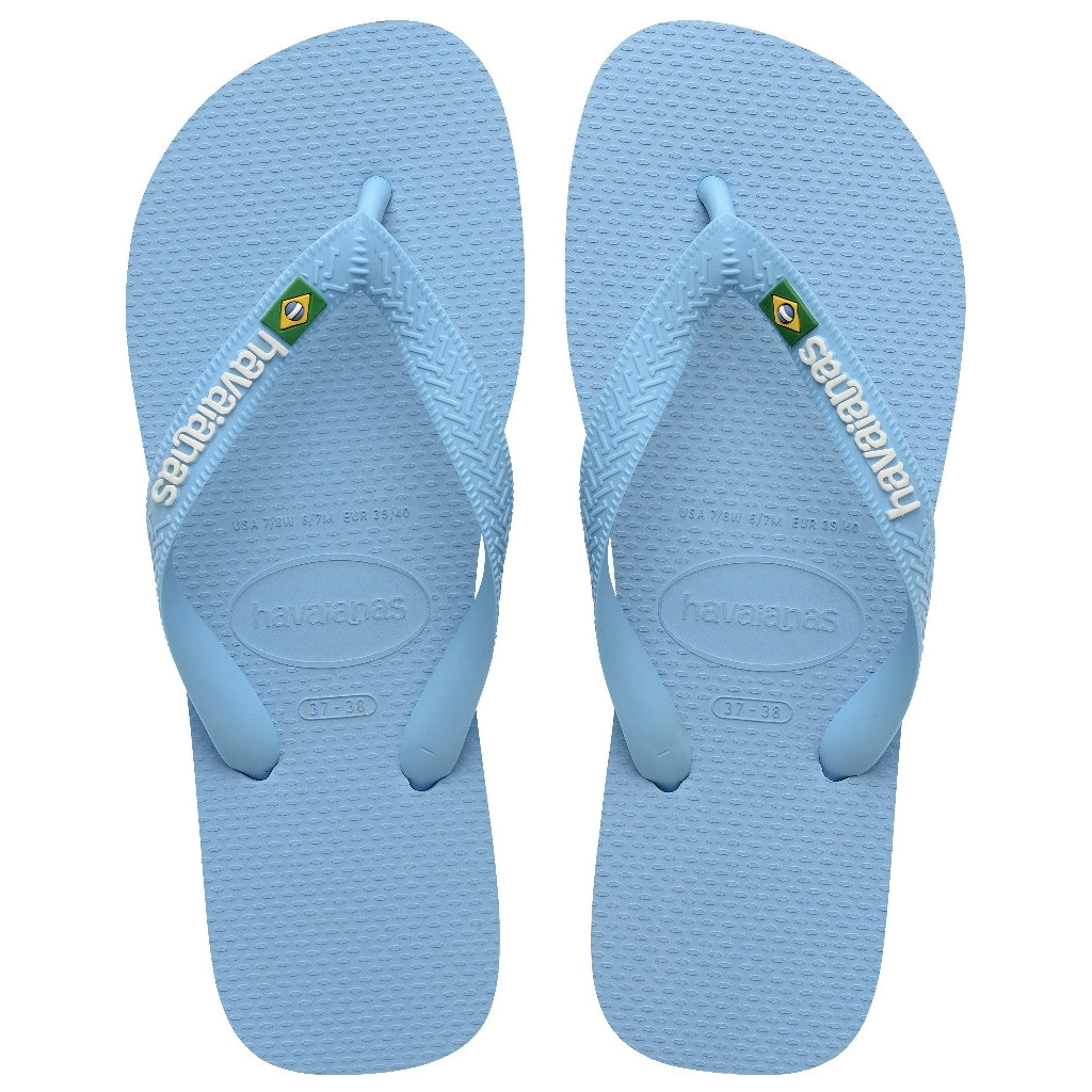 Havaianas Slippers Unisex Brazil Logo 4110850 Bluelavender White - Hvid Unisex 37/38