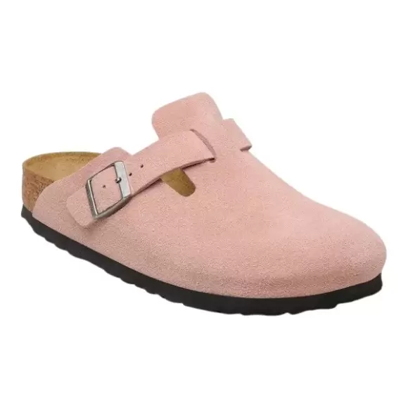 Birkenstock Boston Suede Leather Unisex 1031635 - Pink Female 38