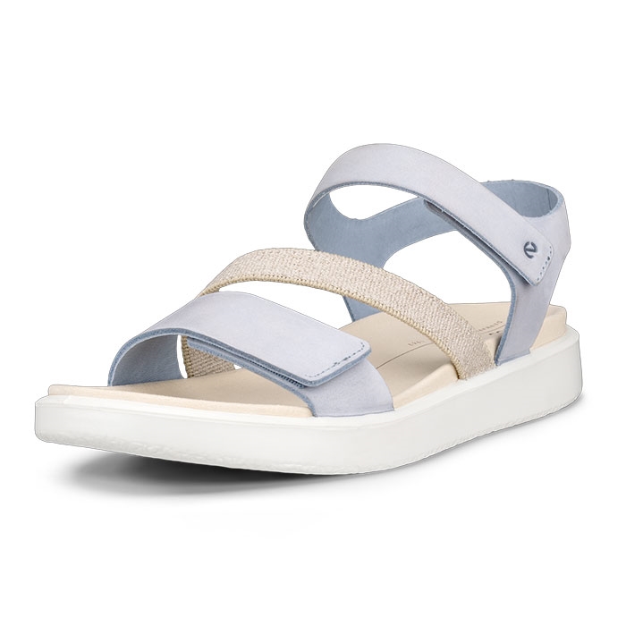 Ecco Flowt Straps Sandal Dame Dusty Blue Sandaler - Blå  37