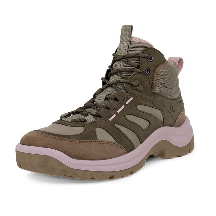 Ecco Offroad Mid Leather Waterproof Kvinder Damer Tarmac Vandrestøvler -   36