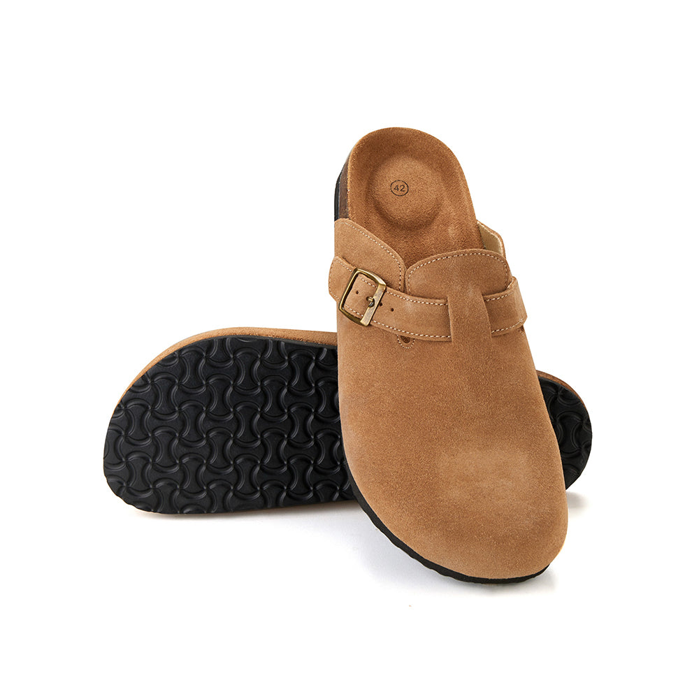 Komfort Stil T Klassiske Kork Sandaler Med Lukket Karamel -   37