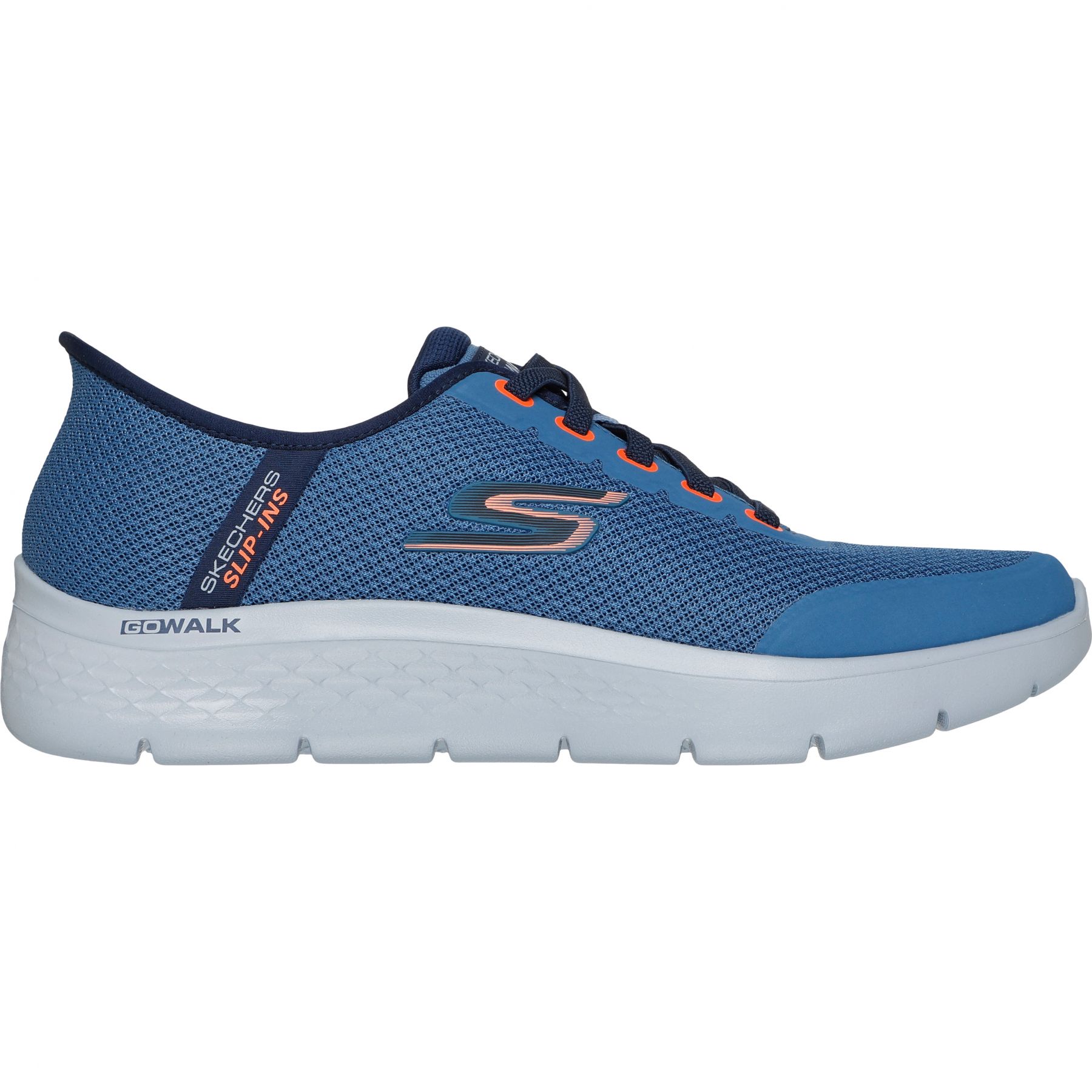Skechers Walk Flex Netro Herresko - Navy Tilbud!