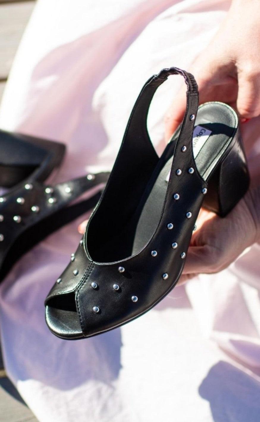 Copenhagen Shoes Sandal Dreams Black Leather - Sort  36