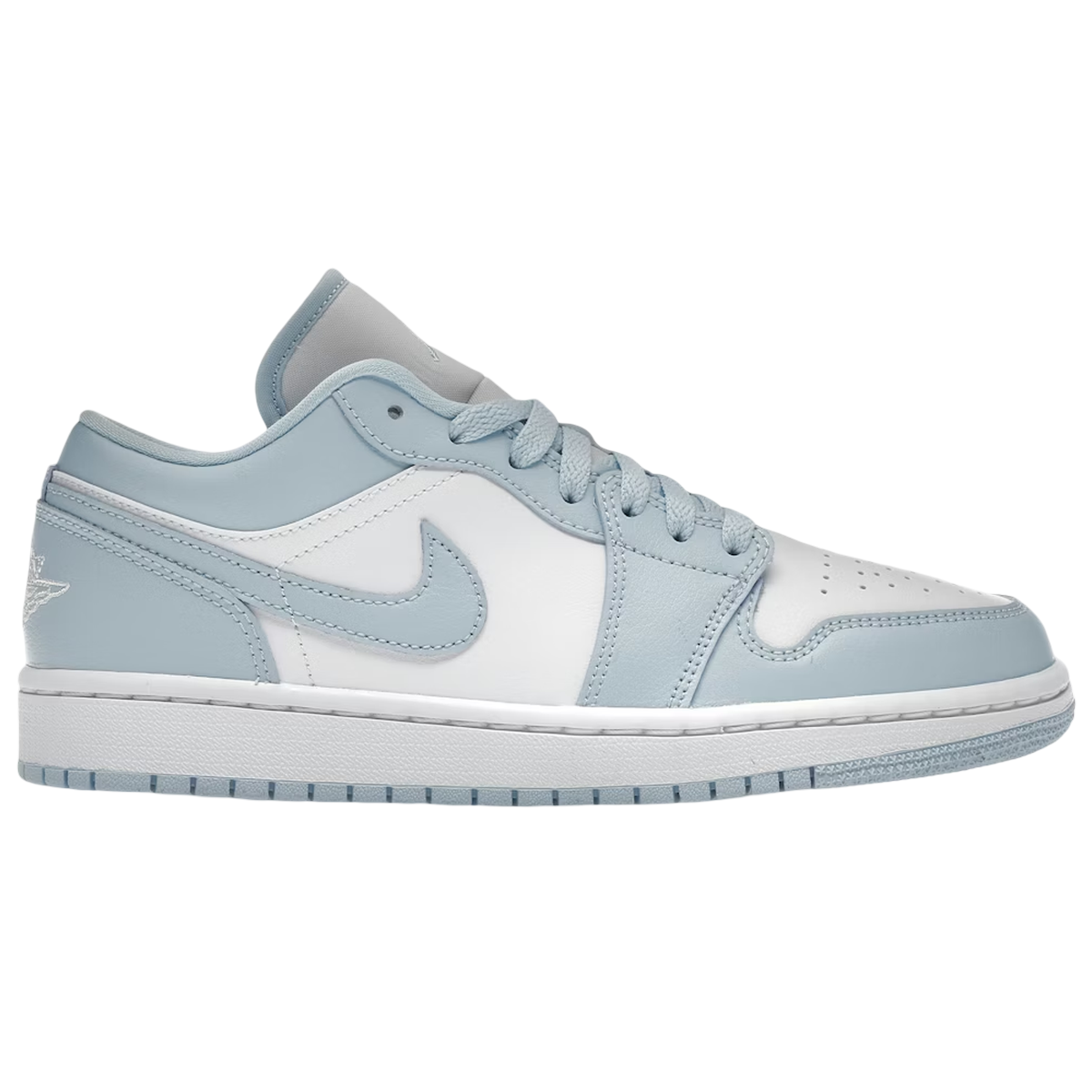 Air Jordan Low White Ice Blue - Hvid  36