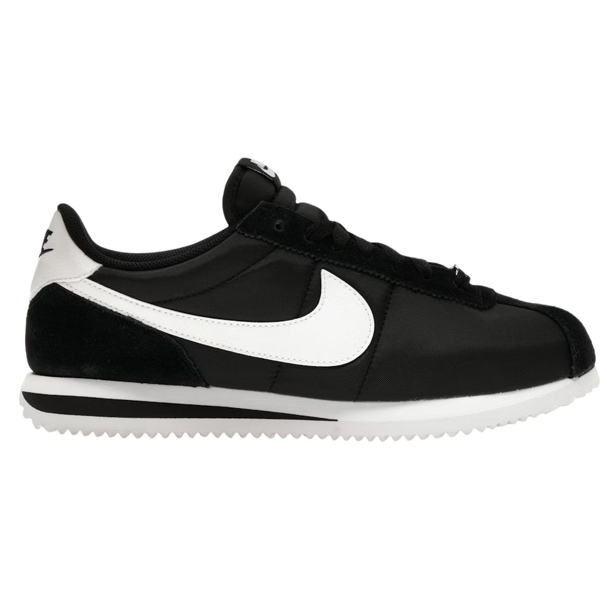 Nike Cortez Nylon Black White - Sort  35.5