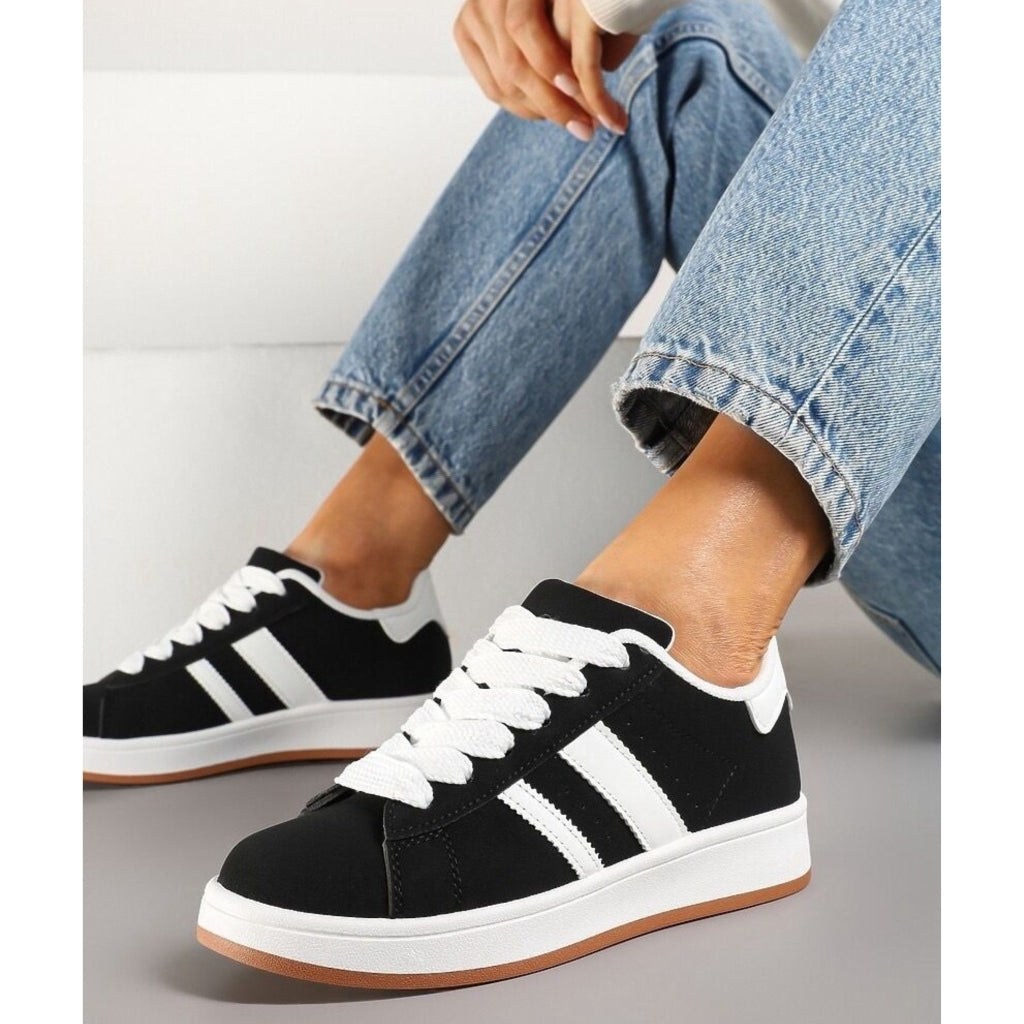 Ginette Dame Sneakers 123 Black - Sort Female 36