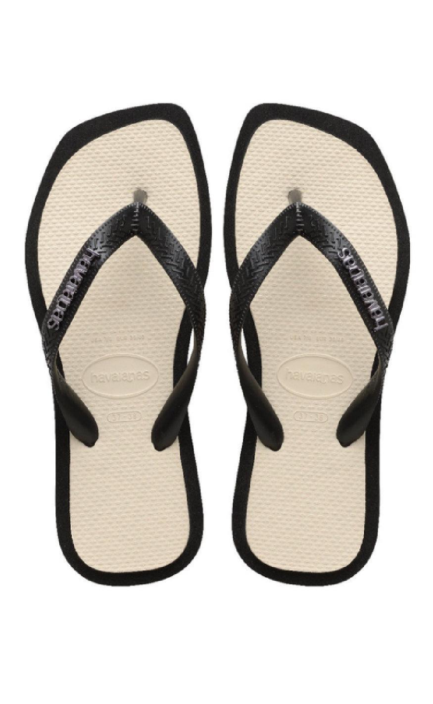 Havaianas Klipklapper Sandal Top Square Fusion Black - Sort  35/36