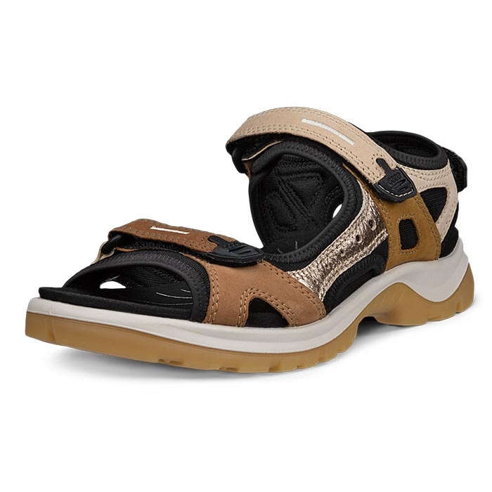 Ecco Offroad Yucatan Dame Sandal Brown Multicolor Sandaler - Brun  36
