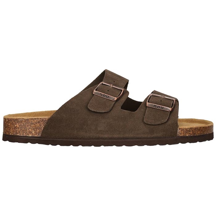 Nou Comino Leather Cork Slides Kvinder Damer Caribou Hjemmesko Slides - Hjemmesko  36