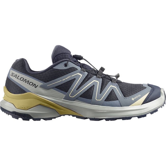 Salomon Examotion Gtx Herre Mænd Navy Dark Willow Vandresko - Vandresko  42 / UK 8