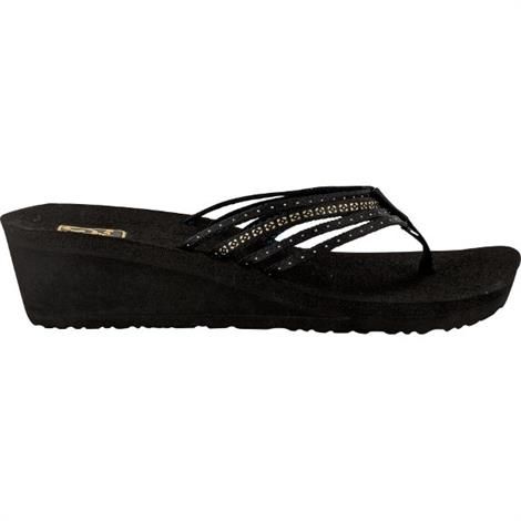 Teva Mush Adapto Wedge Dame Studded Black - Sort  41