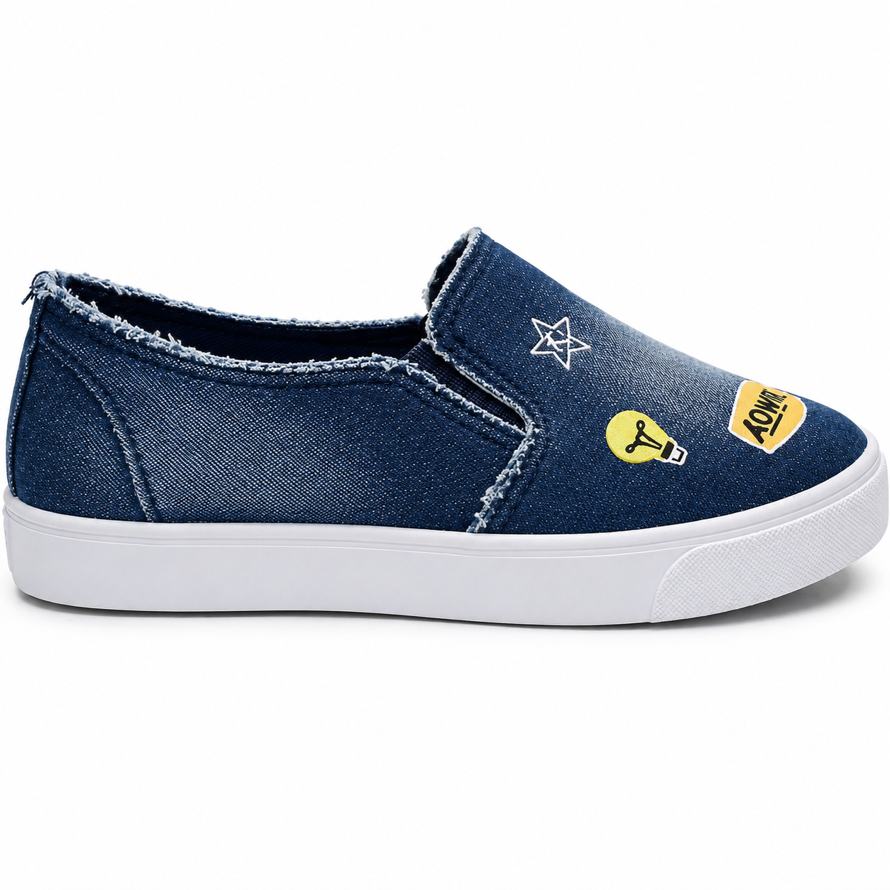 Denim Smile Slip Sneaker -   41