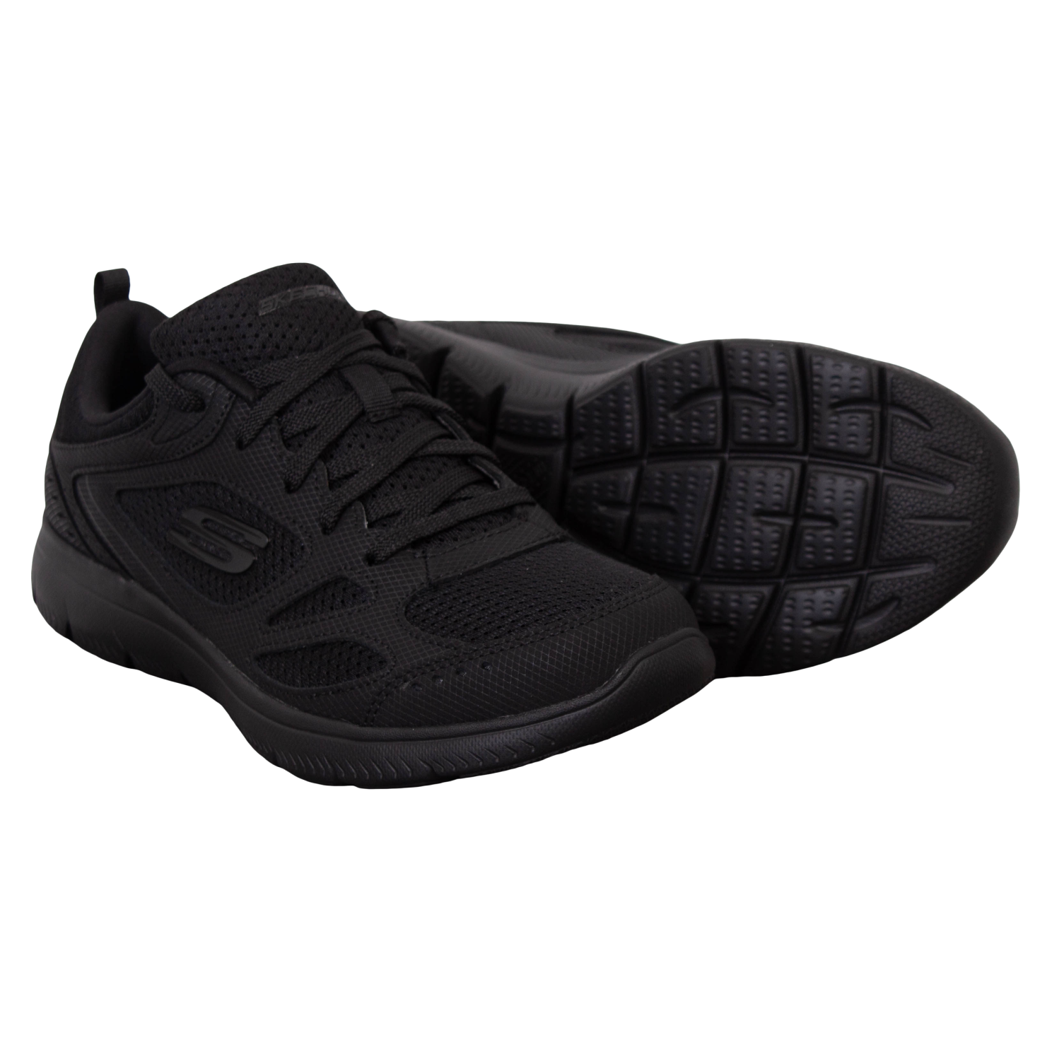 Skechers Summits Suited Dame Sneakers Bbk - BBK  37