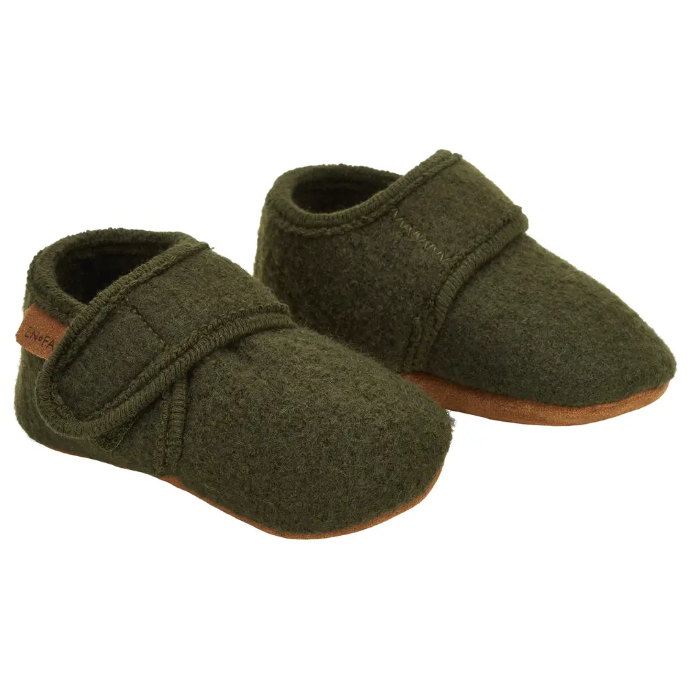 Baby Wool Slippers 9724 - Grøn  25/26