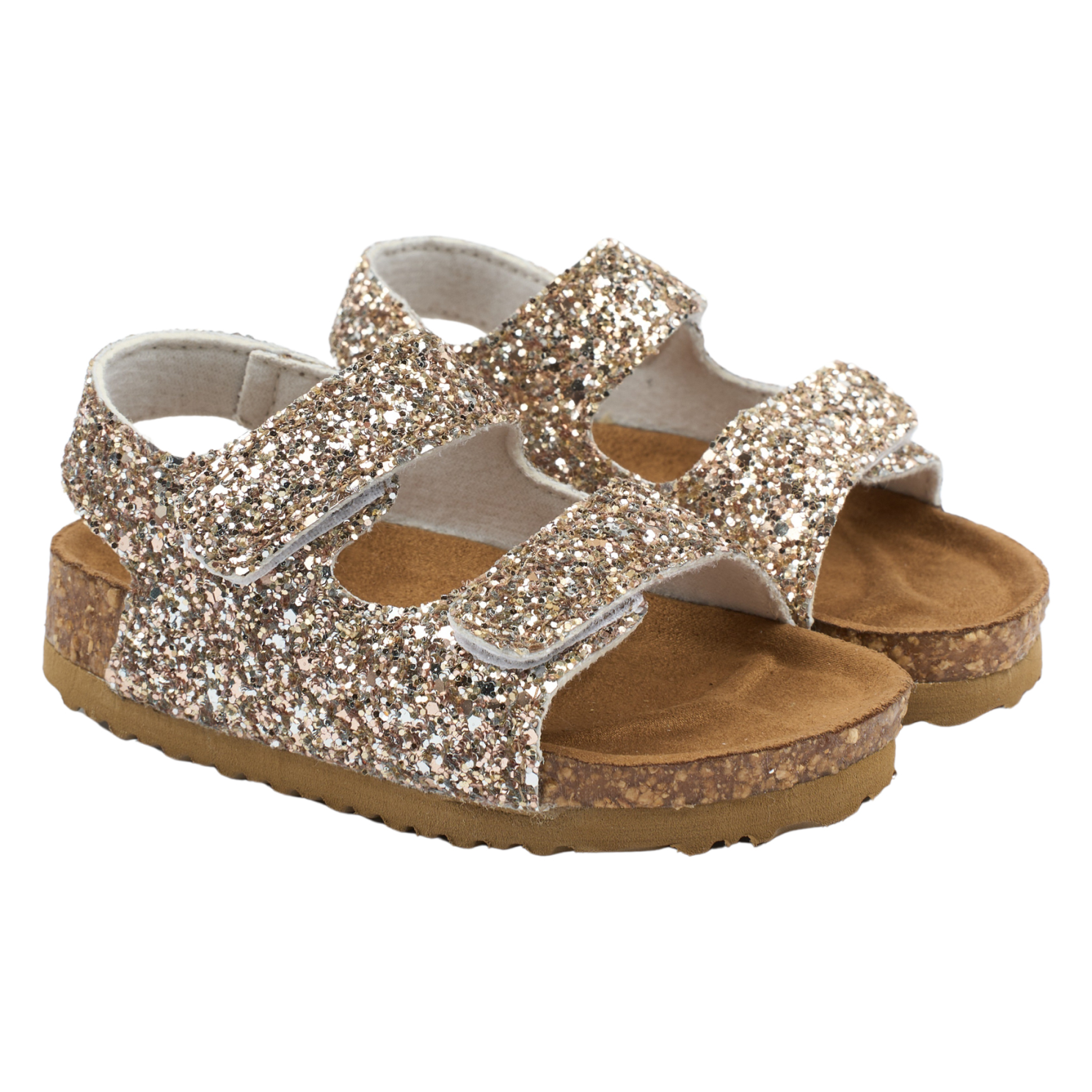 Mikk Line Pige Sandaler Glimmer Champagne Glitter - Champagne Glitt  23