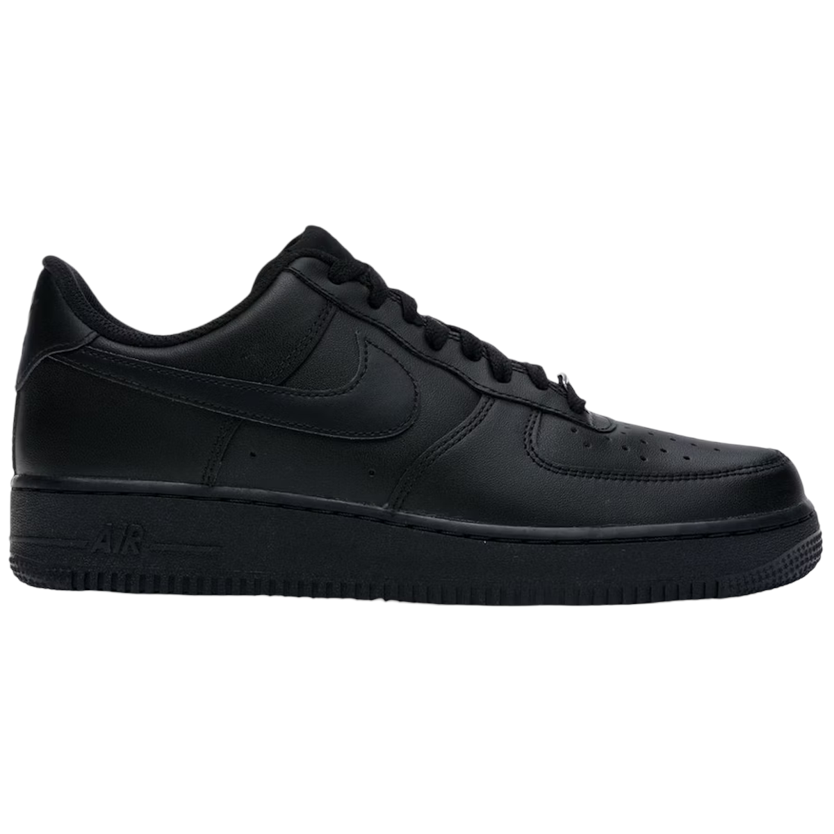 Nike Air Force Black - Sort  37.5