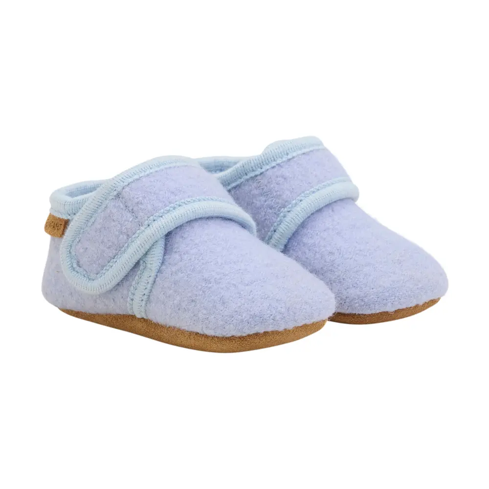 Baby Wool Slippers Forever Blue - Blå  17-18