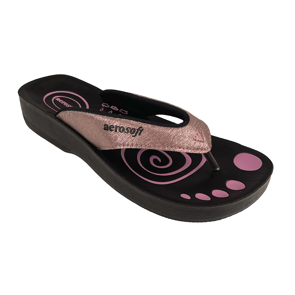Sandaler Aerosoft Model 825 Glimmer Pink - Pink  36