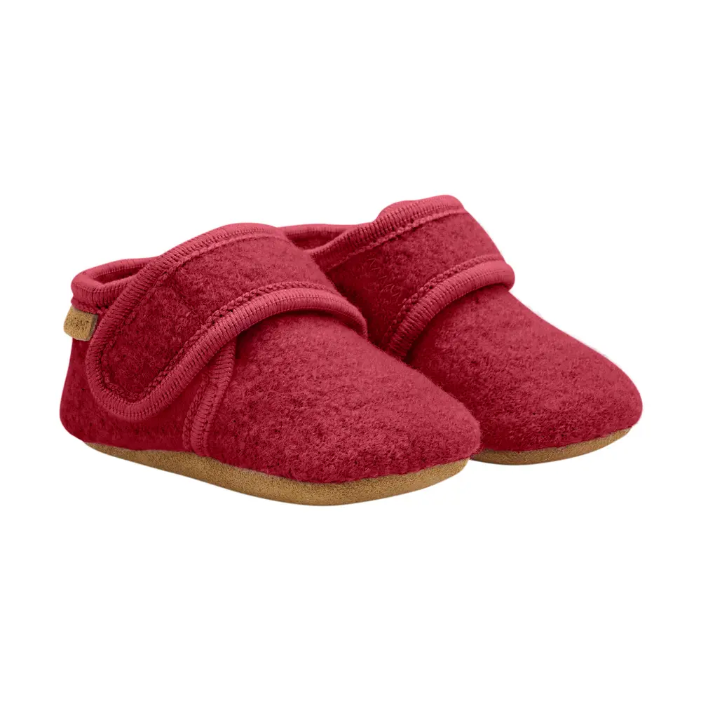 Baby Wool Slippers Rio Red - Rød  21-22