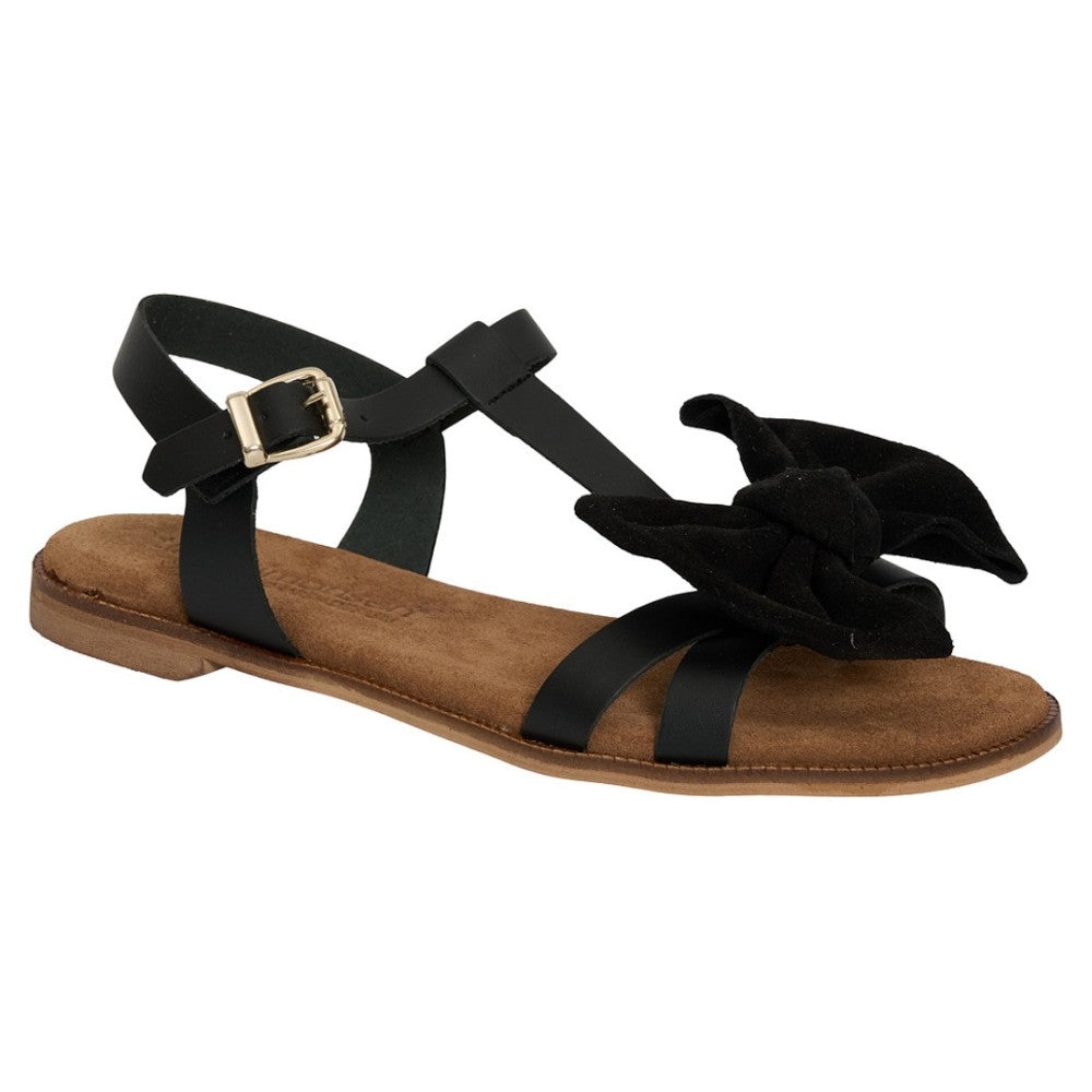 Tim & Simonsen Sort Adelita Sandal Med Sløjfe - Sort  37