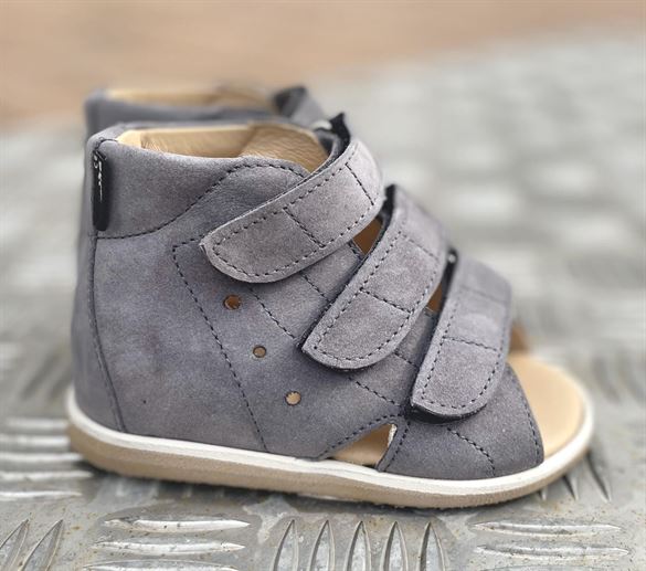 Aurelka Sandal Grå Sandal Med Ekstra Støtte -