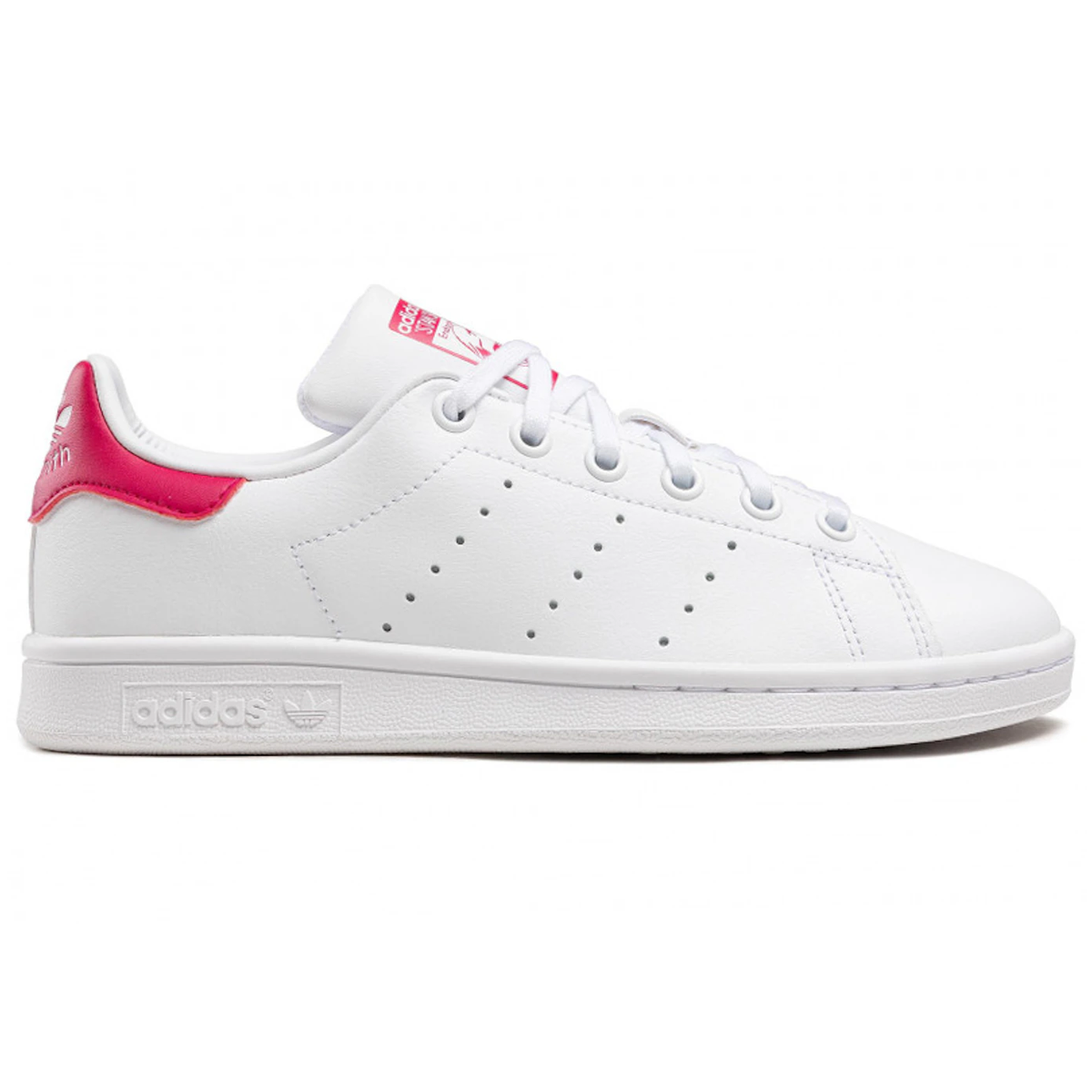 Adidas Stan Smith White Bold Pink - Hvid  36