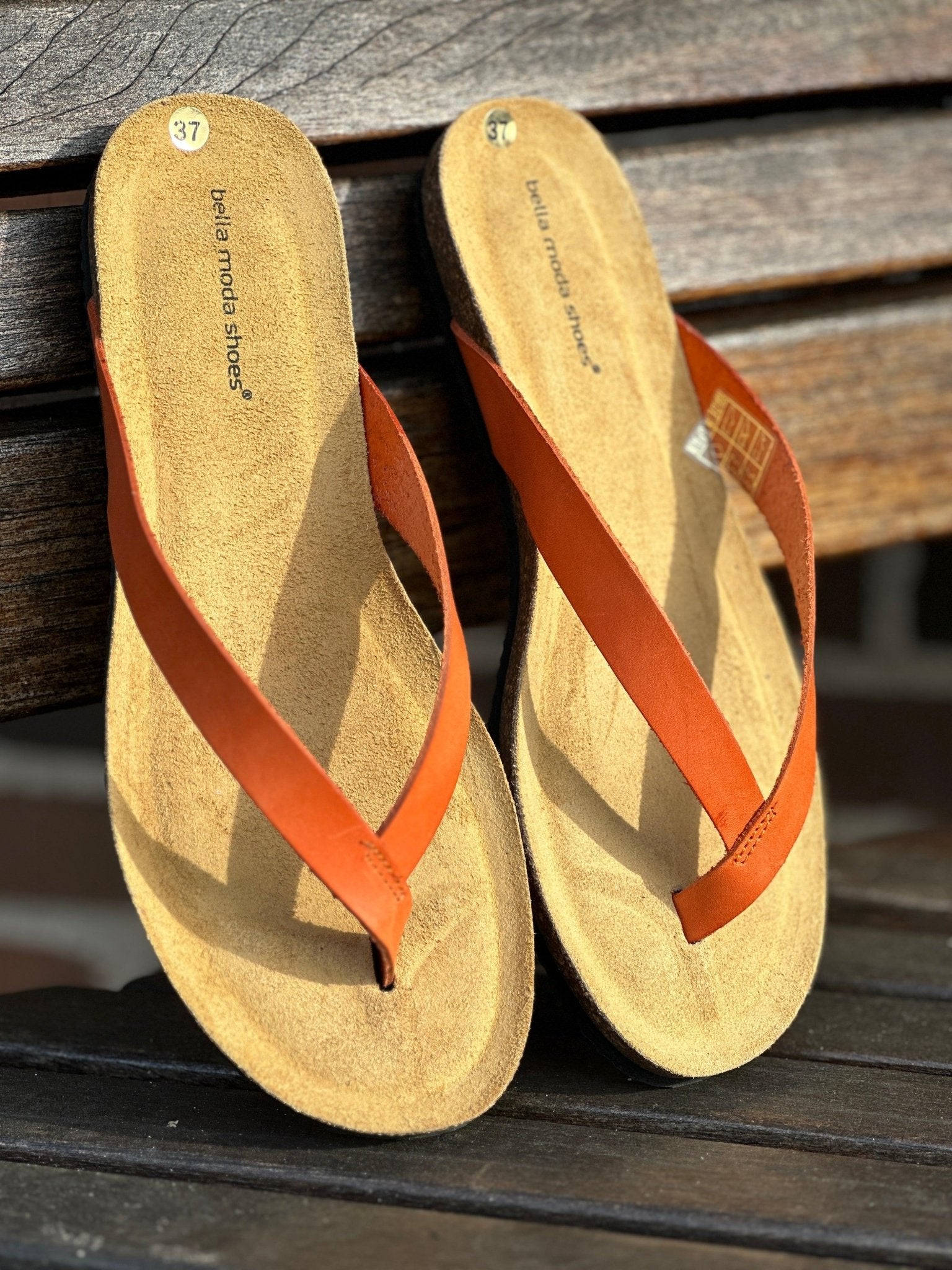 Bella Moda Tåsandaler Orange -