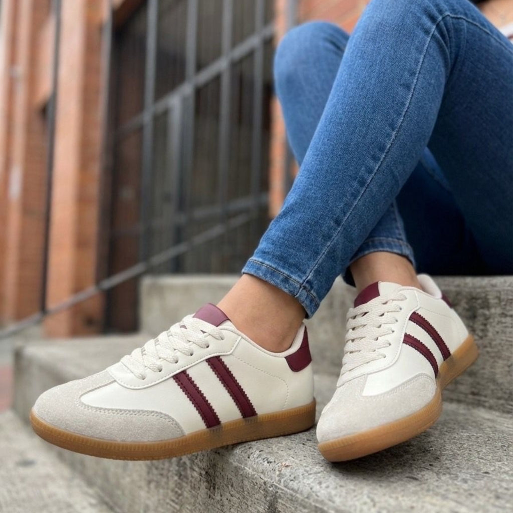 Briar Dame Sneakers 108 Beige Bordeaux - Beige Female 36