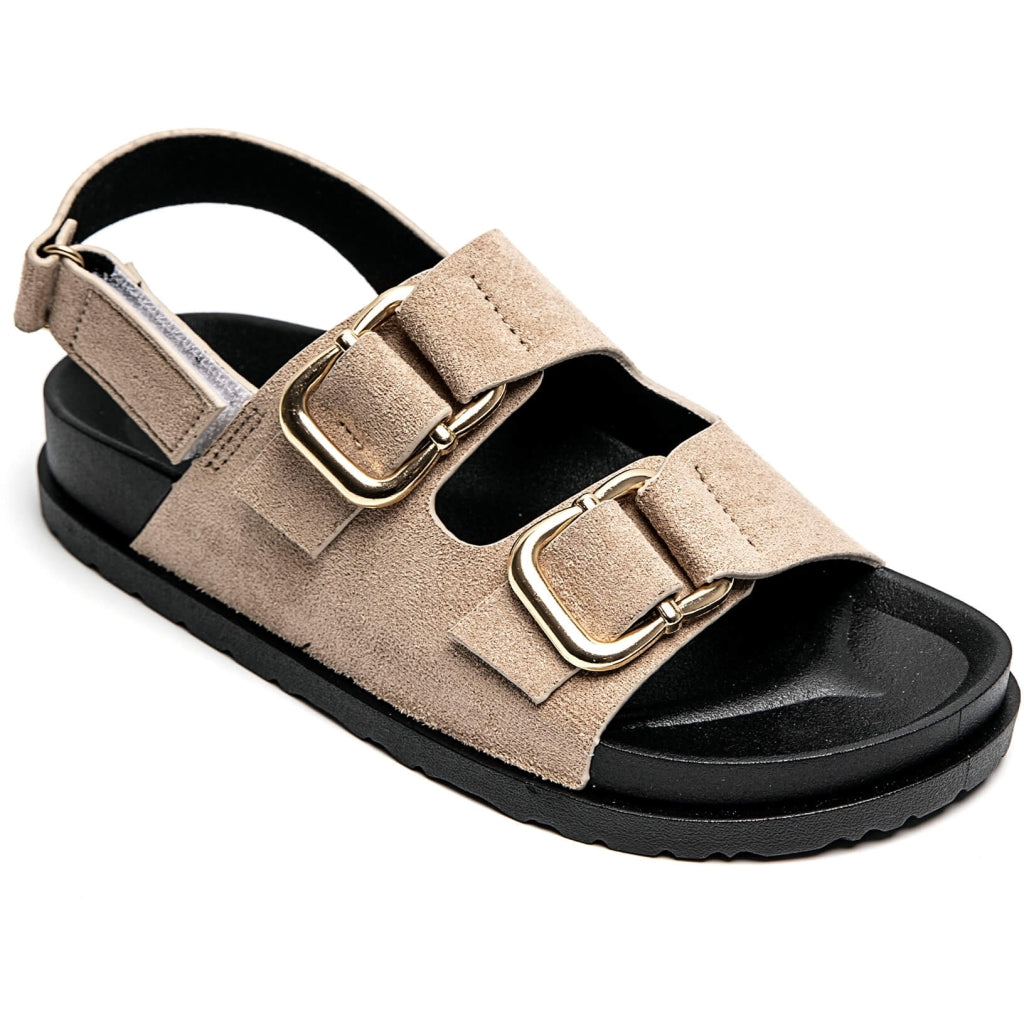 Caprine Dame Sandaler 3776 Khaki - Khaki Female 36