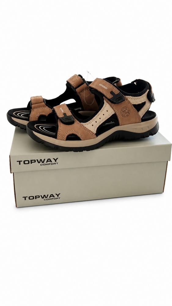 Sandal Topway Comfort Khaki Multi Ølholm -   37