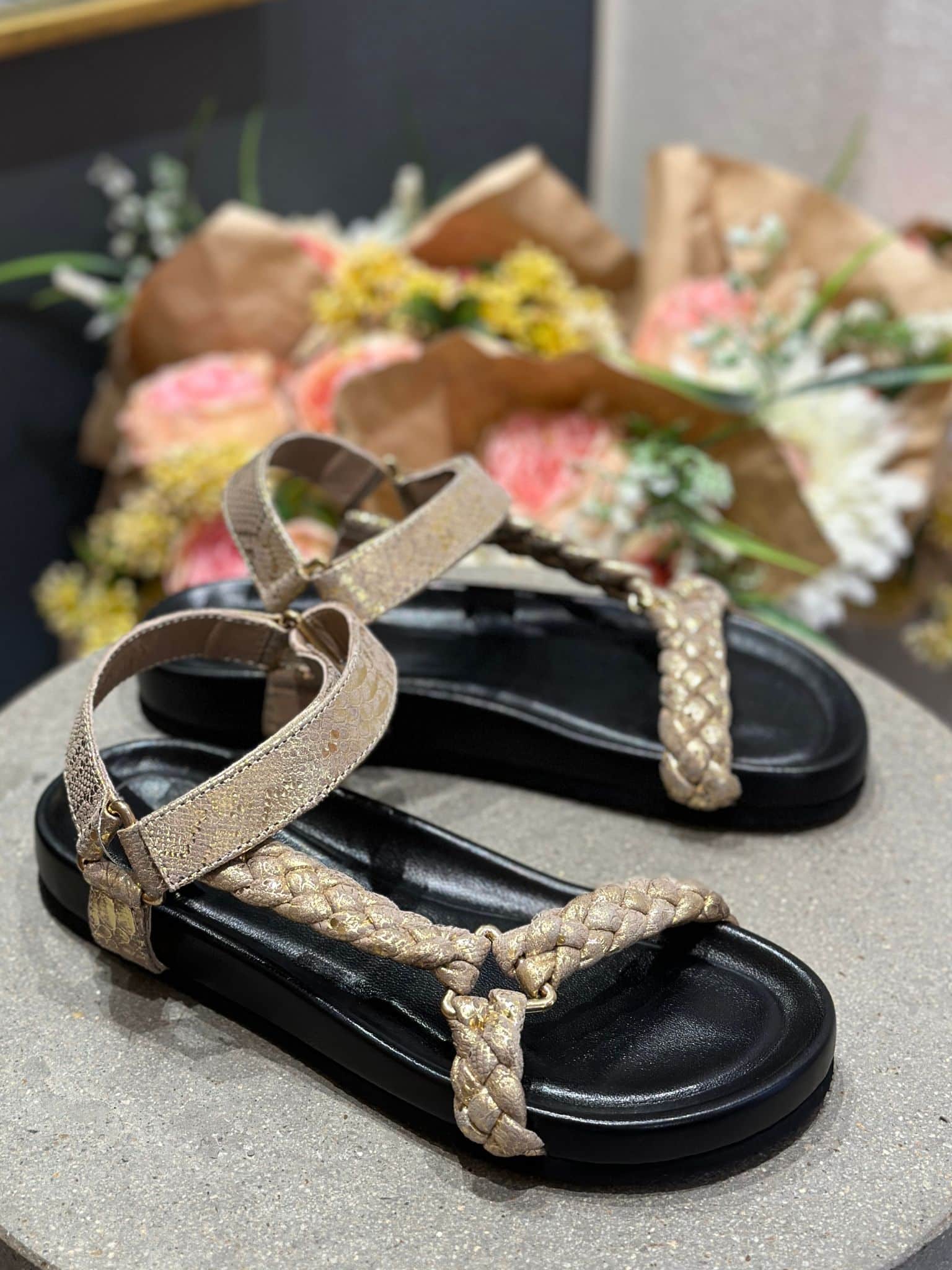 Copenhagen Shoes Sandal Beach Gold -   38